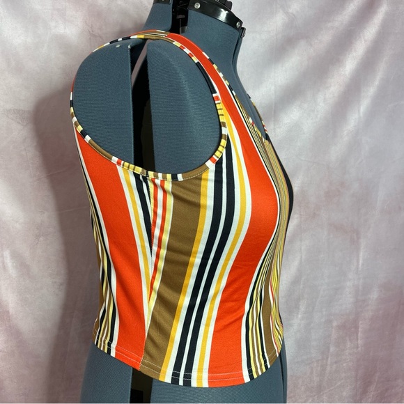 REBDOLLS Striped Cropped Tank Size 2X NWOT - Picture 4 of 10